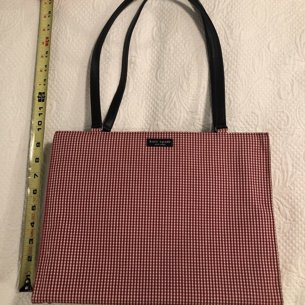 Kate spade red and white gingham bag vintage